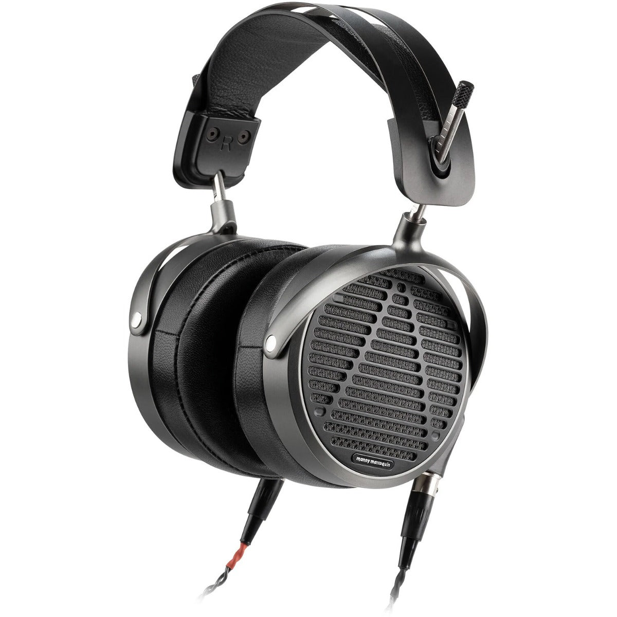 Audeze MM-500 studio headphones with over-ear design and padded ear cups, black finish, and adjustable headband.