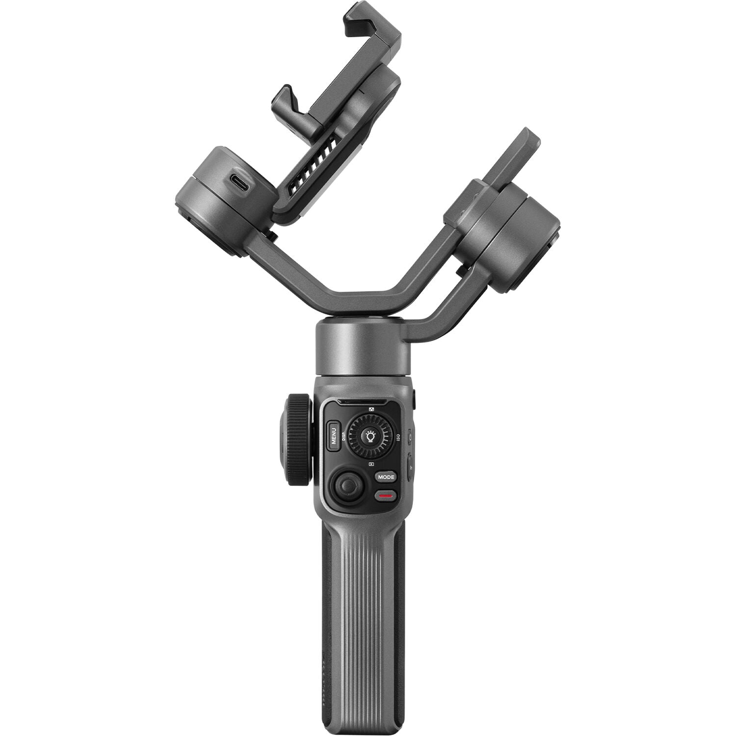Zhiyun Smooth 5S stabilizer gimbal for smartphones, featuring ergonomic design and advanced stabilization technology.