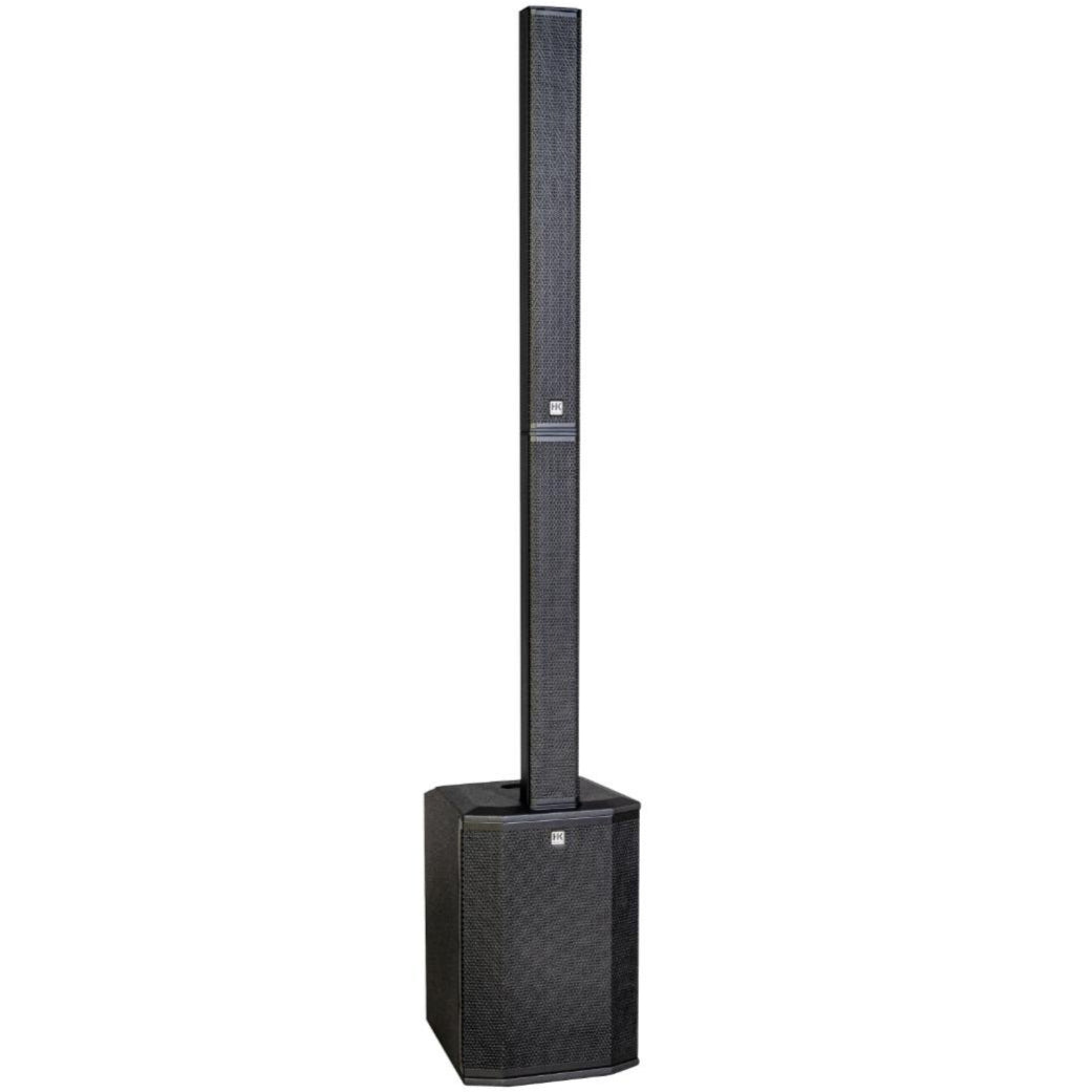 HK Audio POLAR 10 MK2 active column speaker with sleek black design and multiple speaker modules for professional sound.