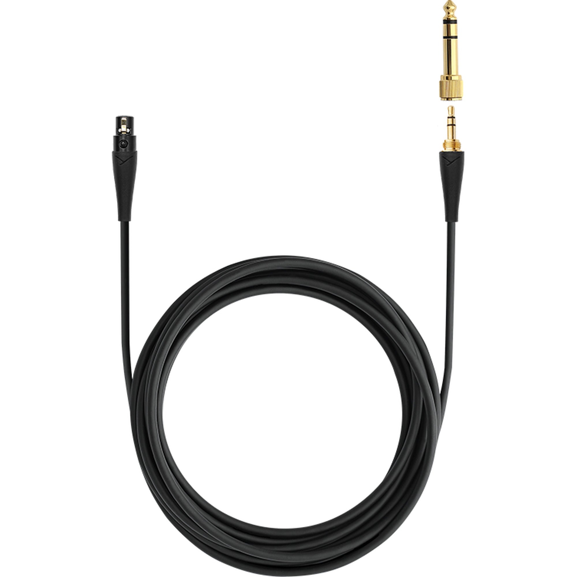 Beyerdynamic Pro X 3m straight headphone cable, black, with connectors, designed for high-quality audio headphones.