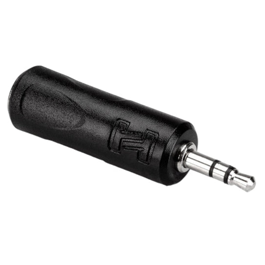 Hosa GMP-112 6.3mm TRS Female - 3.5mm TRS Male Adapter headphone adapters and splitters, hero shot in white