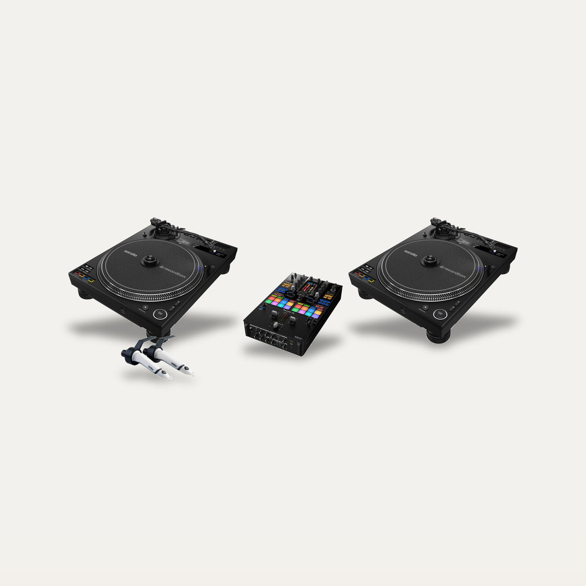 2 x Pioneer PLX-CRSS12 + DJM-S11 + Ortofon Concorde Scratch DVS Set