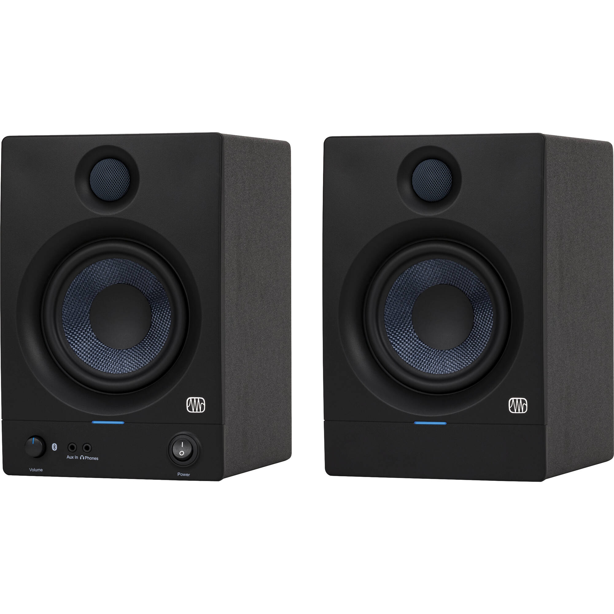 PreSonus Eris 5 BT 2nd Gen desktop monitors, in black