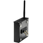 Pro-Ject Wireless Box E Bluetooth and Wi-Fi audio receiver showing front view with controls and indicator lights.