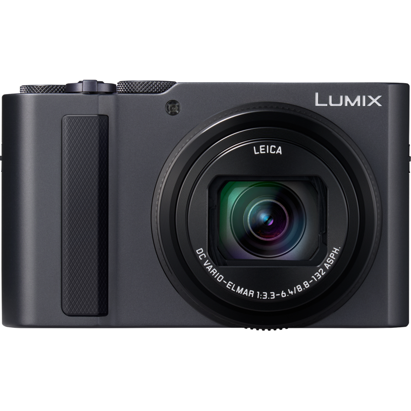 Panasonic LUMIX TZ300 compact digital camera with zoom lens and electronic viewfinder, designed for travel photography.