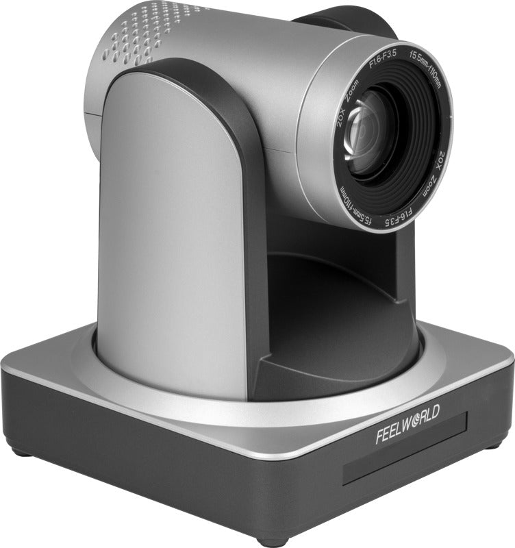 Feelworld POE20X SDI/HDMI streaming PTZ camera with 20x optical zoom, professional video camera for broadcasting and streaming.