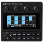 Blackbox 2 by 1010music drum machine and sampler showing its interface with pads and control knobs in a compact design.