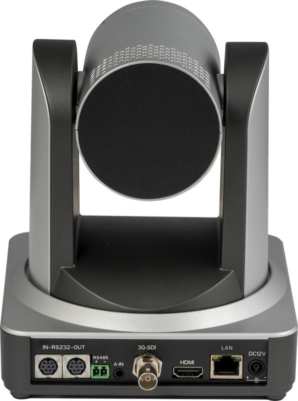 Feelworld POE20X PTZ streaming camera with SDI and HDMI, 20x optical zoom, suitable for professional video broadcasting.