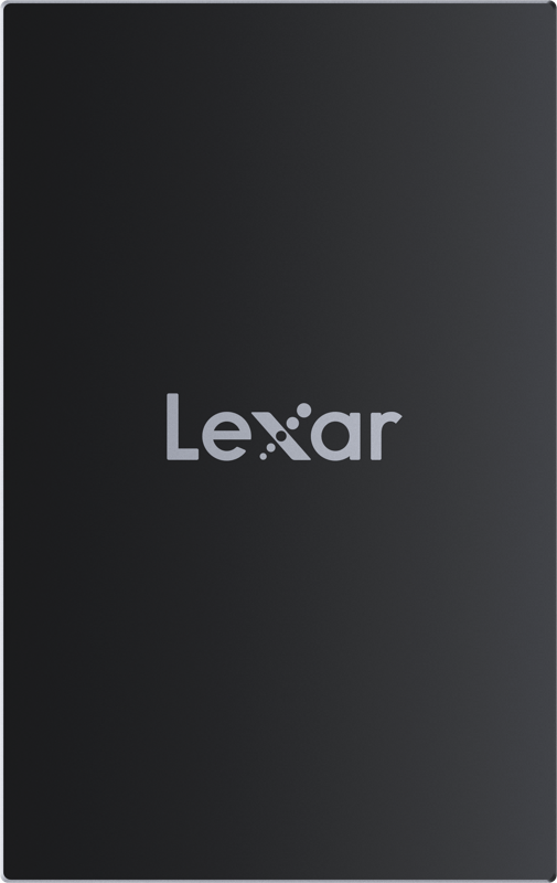 Lexar Armor 700 portable external SSD drive with rugged design and USB-C connection, shown in a close-up image.
