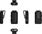 Hollyland Lark Max 2 Creator Wireless Microphone System with two transmitters and receiver for high-quality audio recording.