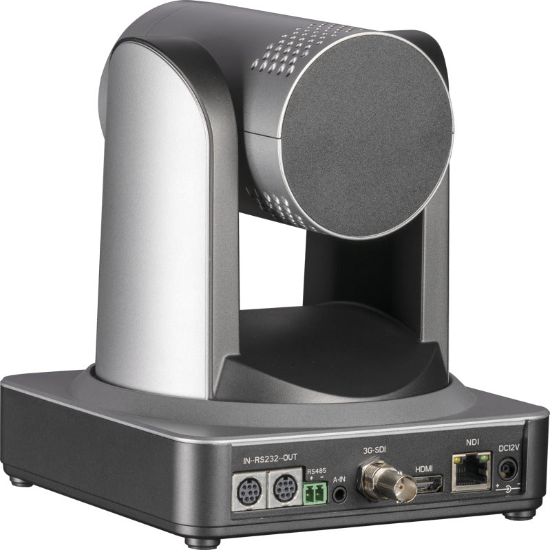 Feelworld PTZ Camera NDI20X with 20x optical zoom, streaming PTZ camera with NDI and PoE connectivity, professional video production equipment.