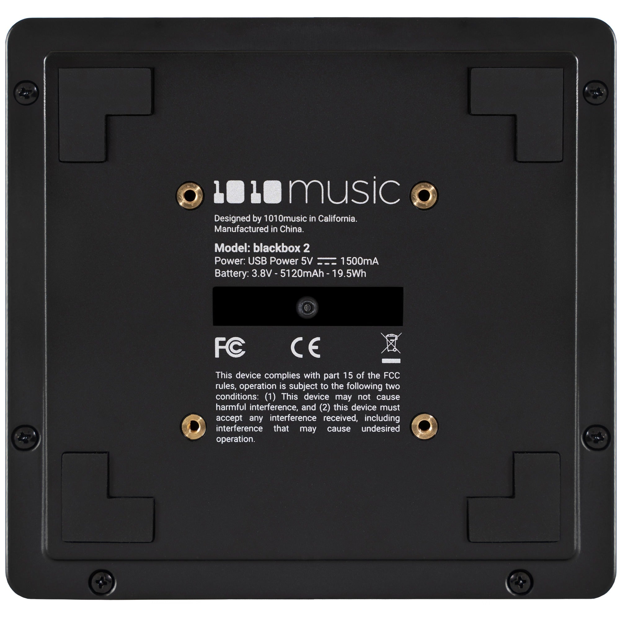 Blackbox 2 drum machine and sampler by 1010music, showing its compact design and control interface.