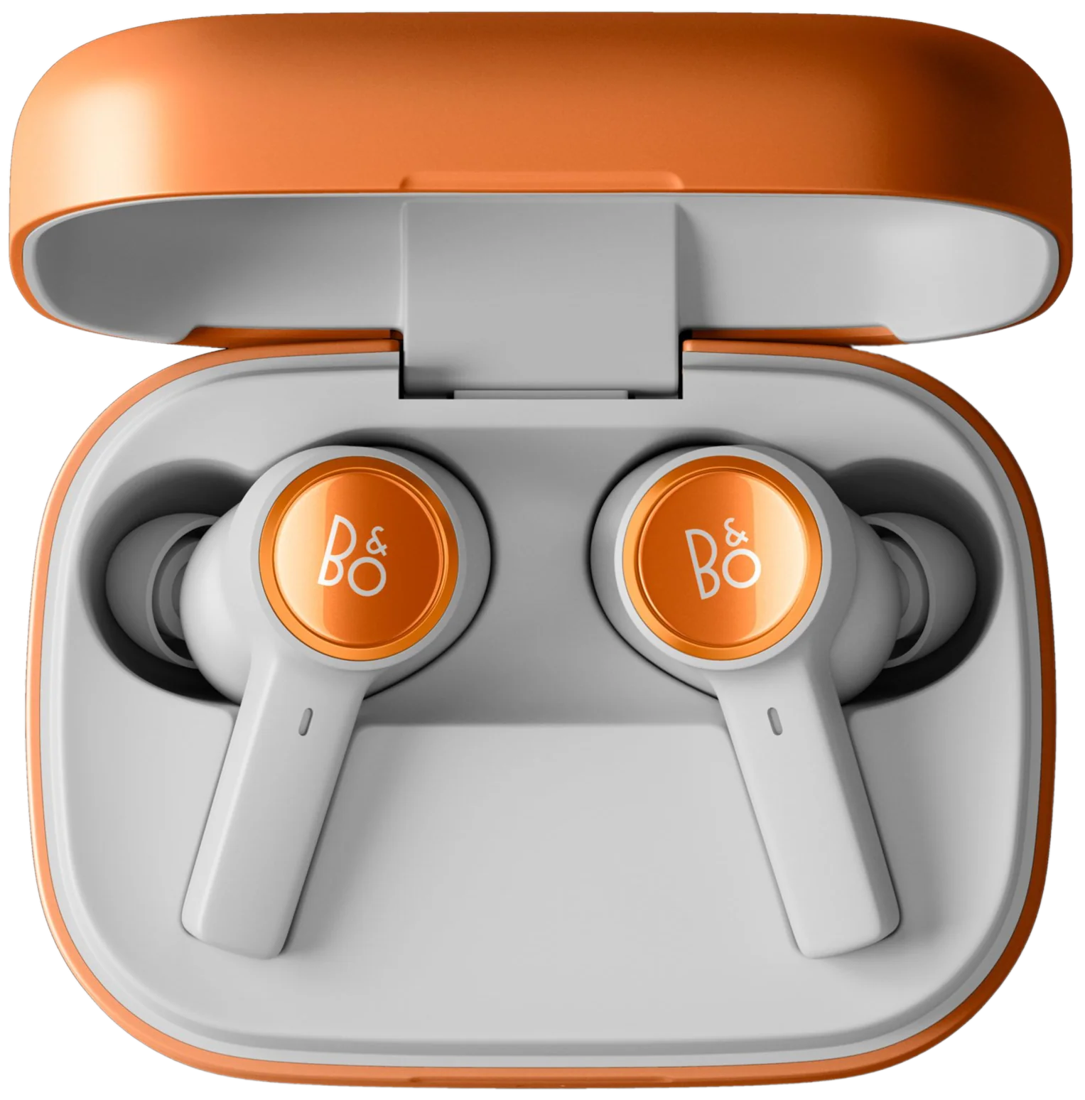 Bang & Olufsen Beoplay Eleven wireless in-ear headphones with sleek black earbuds and inline controls on a white background.