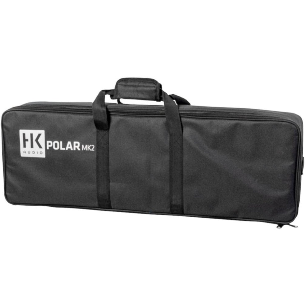 HK Audio POLAR MK2 column carry bag for pro audio speakers, durable black case with handles and protective padding.