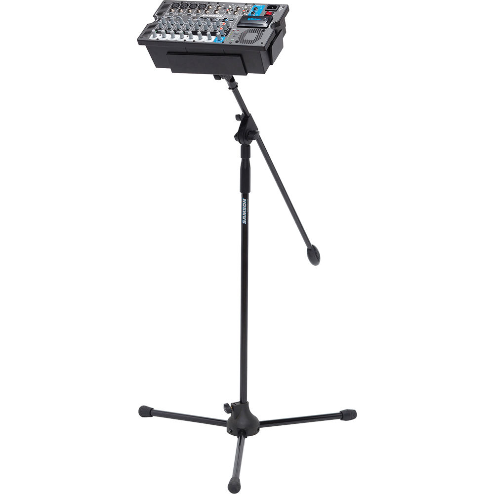 Samson Expedition XP1000 PA speaker system with rugged design and multiple input options, ideal for professional sound reinforcement.