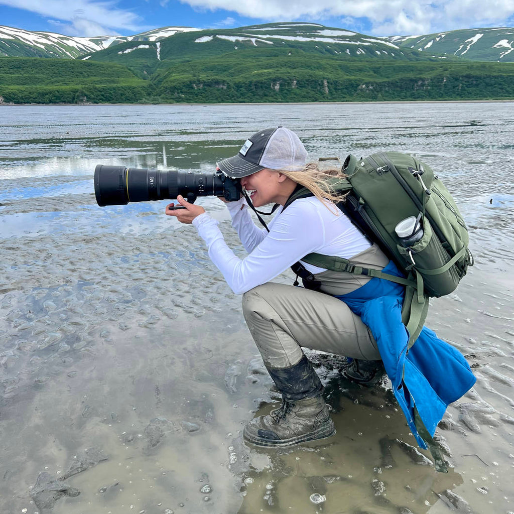 Think Tank Mindshift BackLight video equipment bag with padded compartments and adjustable straps for easy gear transport.