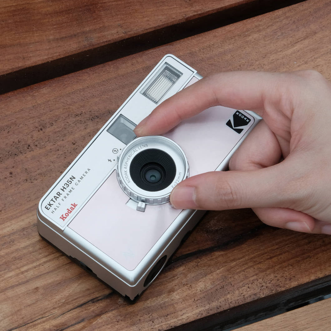Kodak EKTAR H35N compact instant camera with a sleek design, ready to capture moments with vibrant color and easy use.