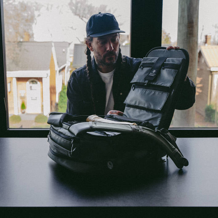 Wandrd Prvke Zip video equipment bag with multiple compartments and adjustable straps, designed for secure camera gear storage.