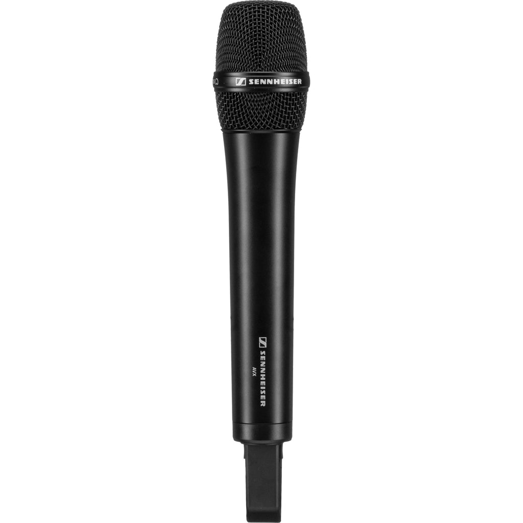 Sennheiser AVX-835 professional wireless microphone system with receiver and microphone transmitter for high-quality audio.