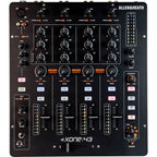 Allen & Heath Xone:43 DJ mixer featuring multiple channels and a sleek design, ideal for professional mixing setups.