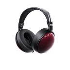 FiiO FT13 closed-back headphones with natural purpleheart wooden earcups, white background product shot.