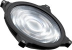Zhiyun Molus X100 RGB LED light showing adjustable color settings and brightness levels for professional lighting.