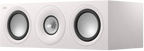 KEF Q6 Meta center speaker showing black speaker grille and sleek design for home audio systems