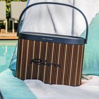 Bang & Olufsen Beosound A5 Riva Edition portable speaker with sleek design and fabric cover, shown on a wooden surface.
