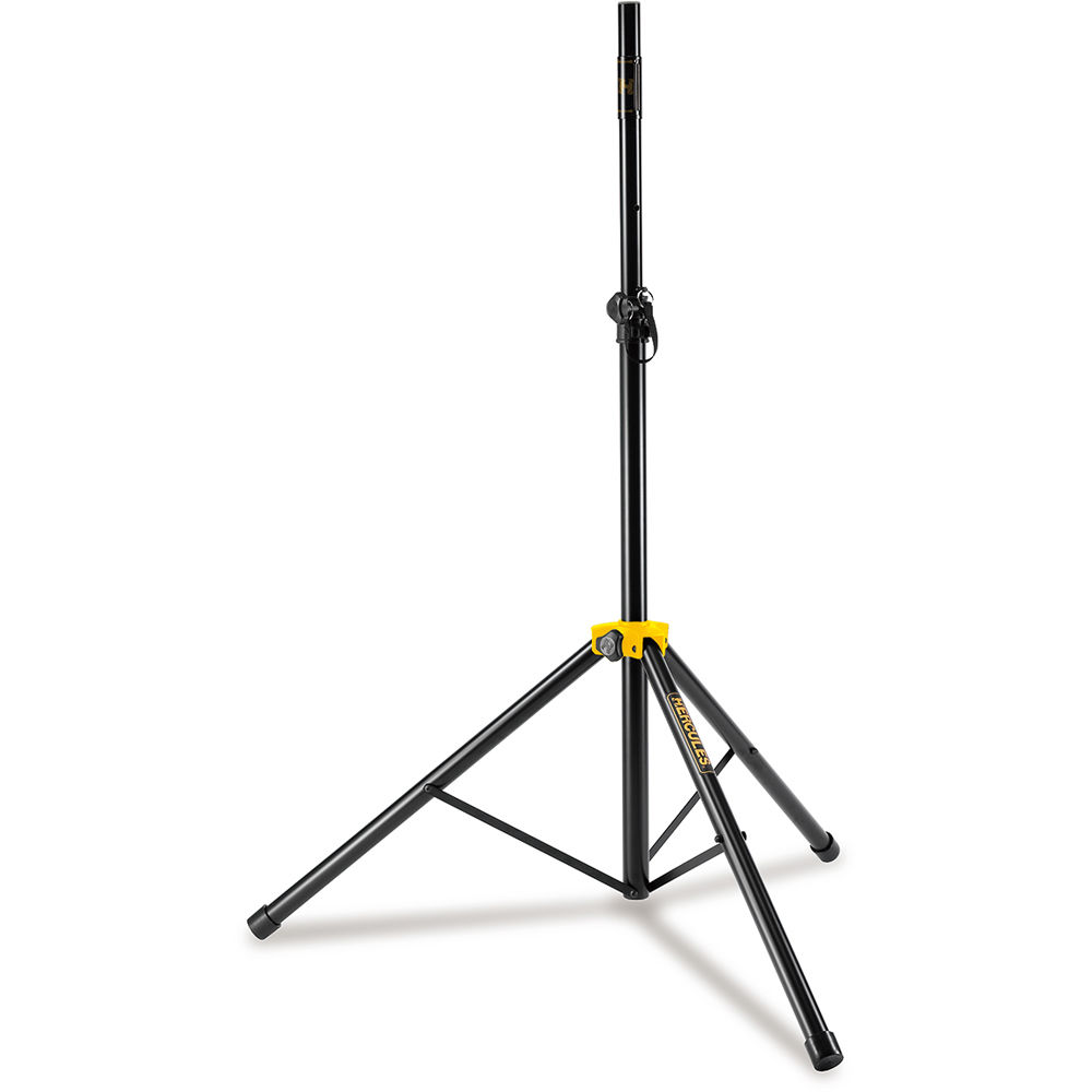 Hercules Stands SS200BB PA speaker stand with adjustable height and black finish, designed for professional audio setup.