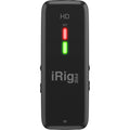 IK Multimedia iRig Pre HD audio interface with microphone input and control knobs, used for mobile recording and podcasting.