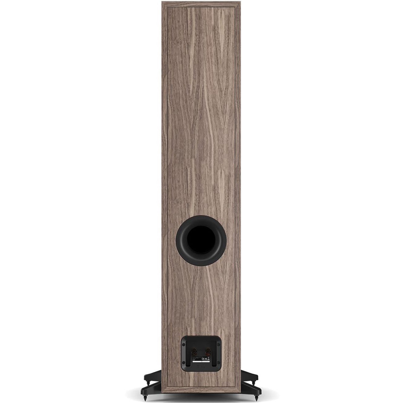DALI Sonik 7 passive floorstanding speakers with sleek black cabinets and multiple drivers for high-quality stereo sound.