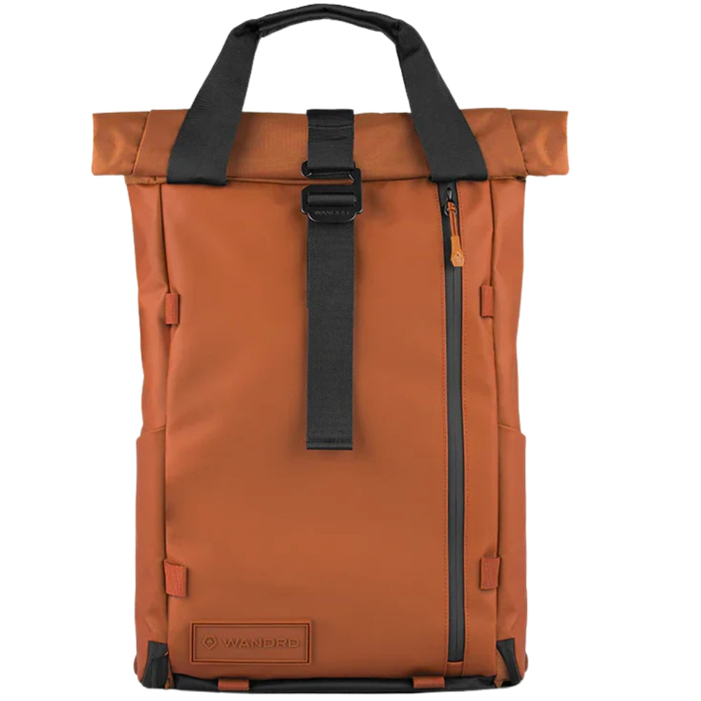 Wandrd Prvke EDC 18L video equipment bag with compact design, black exterior, and multiple compartments for photographers and videographers.