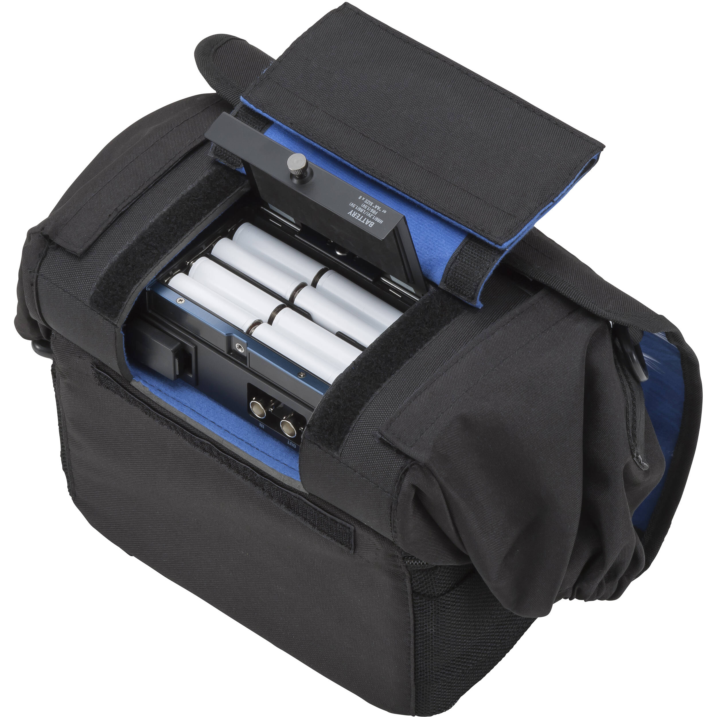 Zoom PCF-8n microphone bag with padded exterior and zipper closure, designed for protecting and carrying Zoom microphones.
