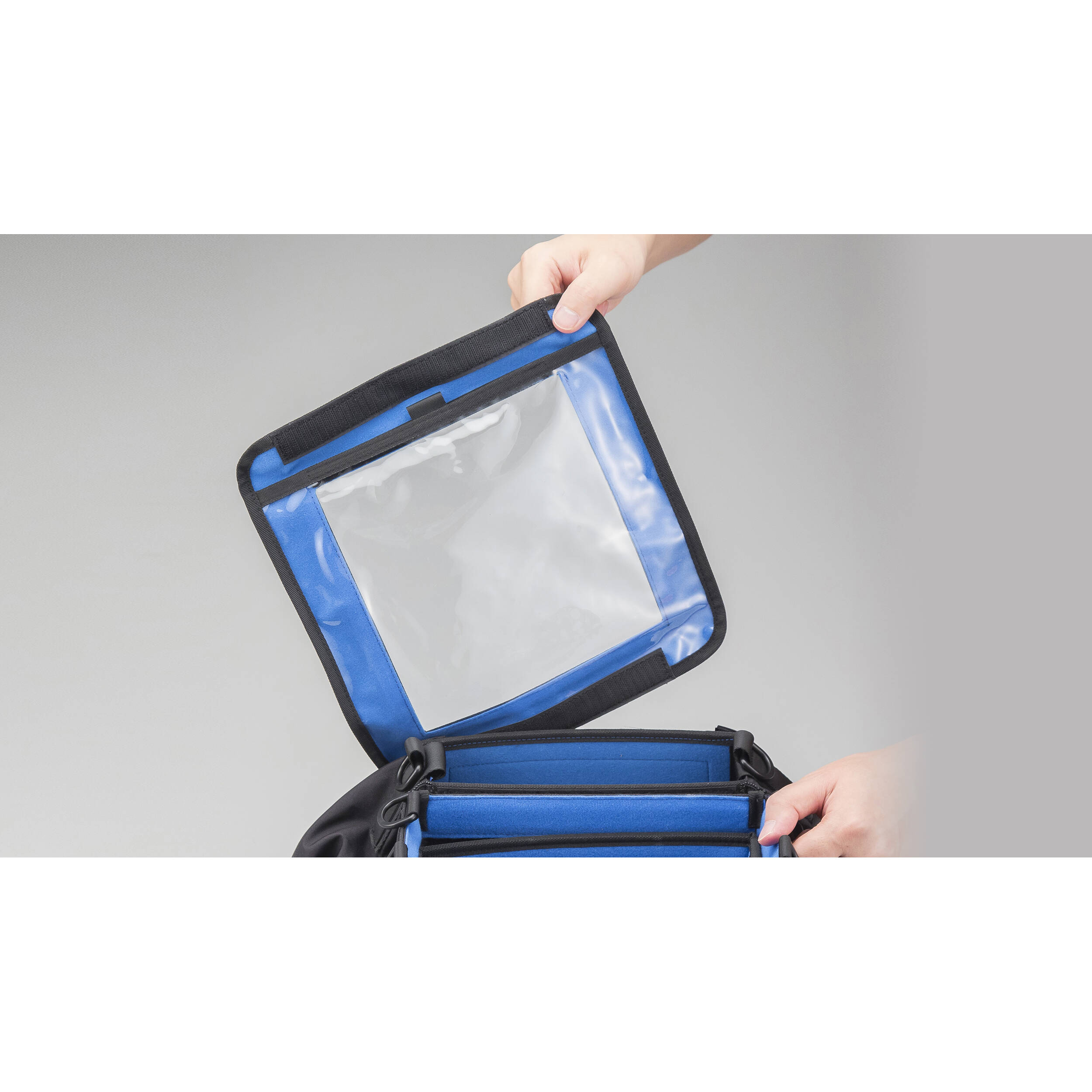 Zoom PCF-8n microphone bag and case designed for safe storage and transport of Zoom microphones and accessories.