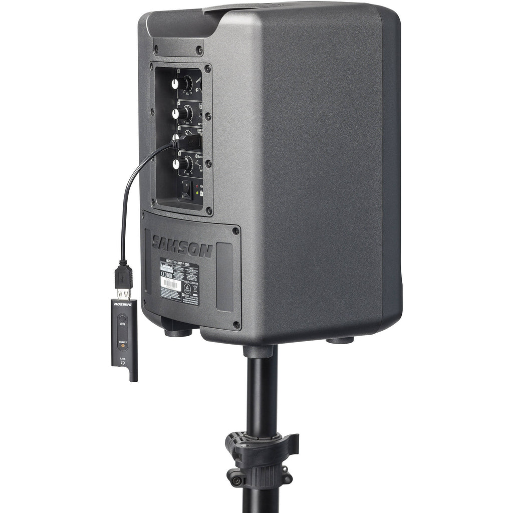 Samson XPD2 professional wireless microphone headset system with sleek design and adjustable microphone boom.