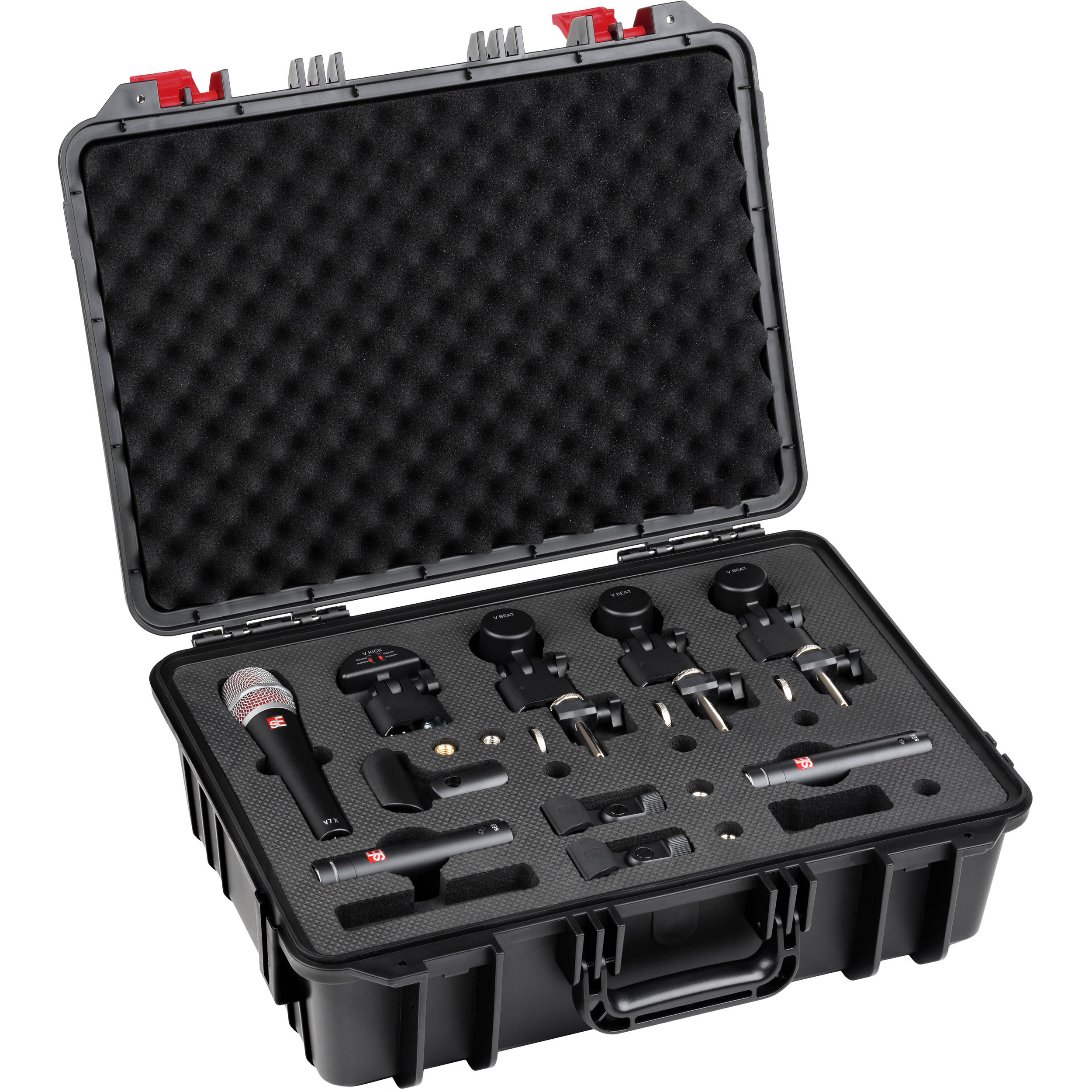 SE Electronics V Pack Arena dynamic microphones set with multiple microphones for live vocals and stage performances.