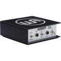 Warm Audio WA-DI-A DI box shown with input and output jacks, compact design, and sturdy metal construction.