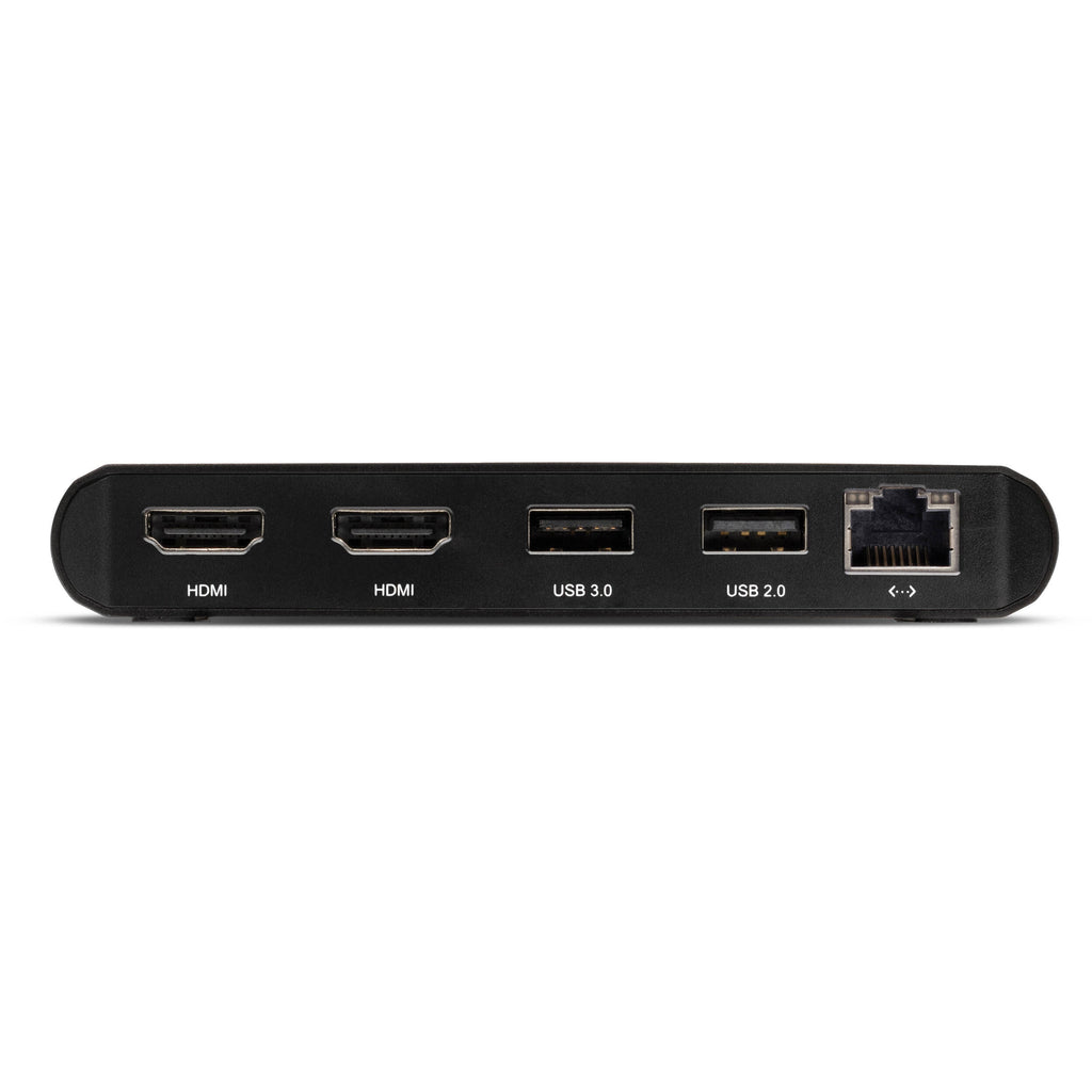OWC Thunderbolt Mini Dock connected to a laptop, showing multiple ports including USB, HDMI, and Ethernet for versatile connectivity.