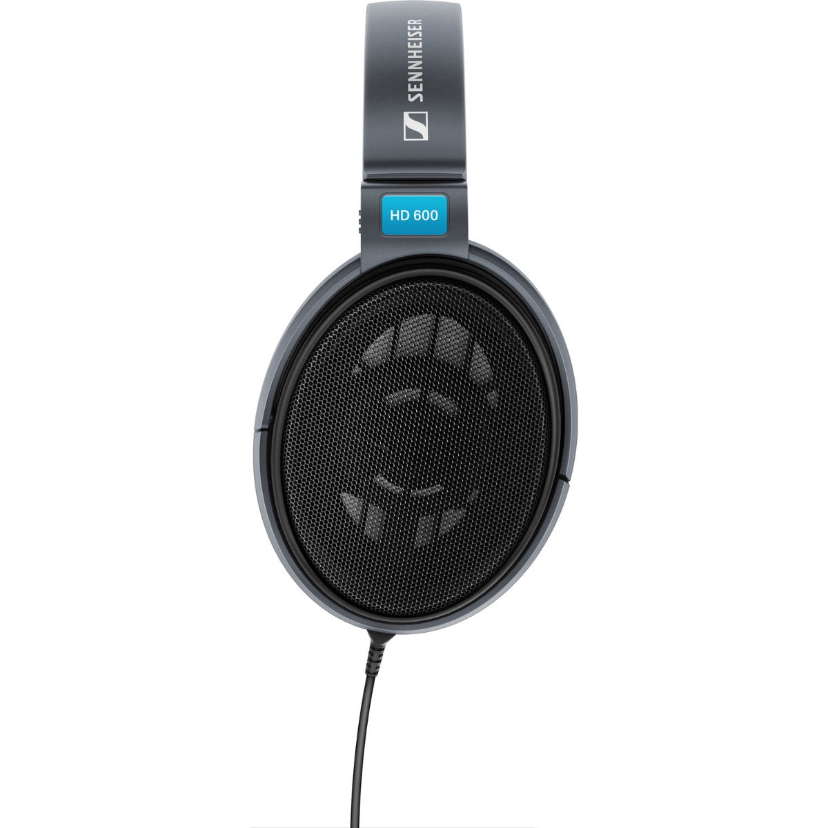 Sennheiser HD 600 studio headphones with open-back design, large ear cups, and adjustable headband for professional audio use