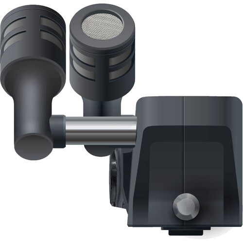 Zoom XAH-8 recorder accessory for Zoom H8, shown attached to the portable audio recorder with connection ports visible.