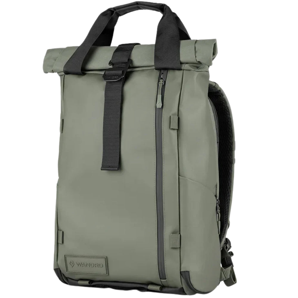 Wandrd Prvke EDC 18L video equipment bag with adjustable straps and padded compartments for camera gear and accessories.