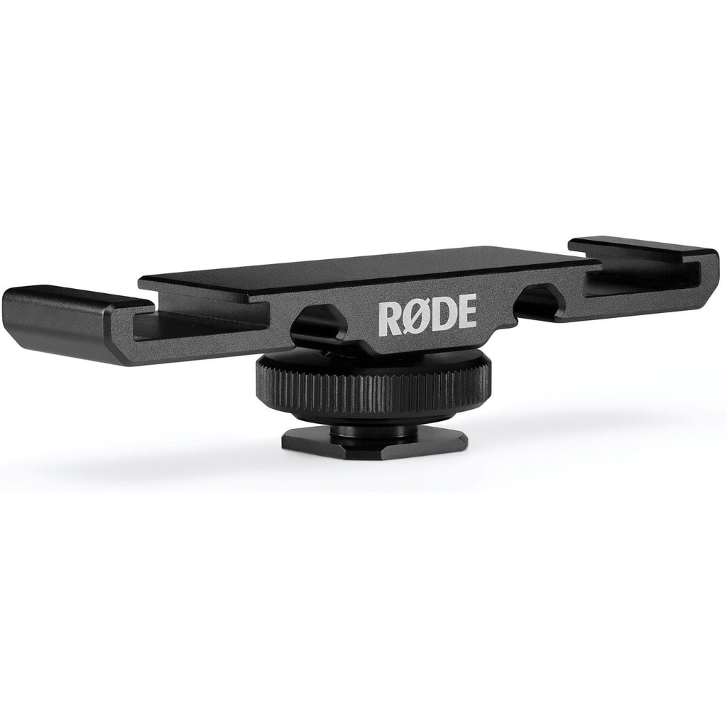Rode Vlogger Kit with microphone, windscreen, and smartphone mount for iOS and Android devices.