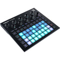 Novation Circuit Tracks sequencer with grid interface and control knobs, compact electronic music production device.