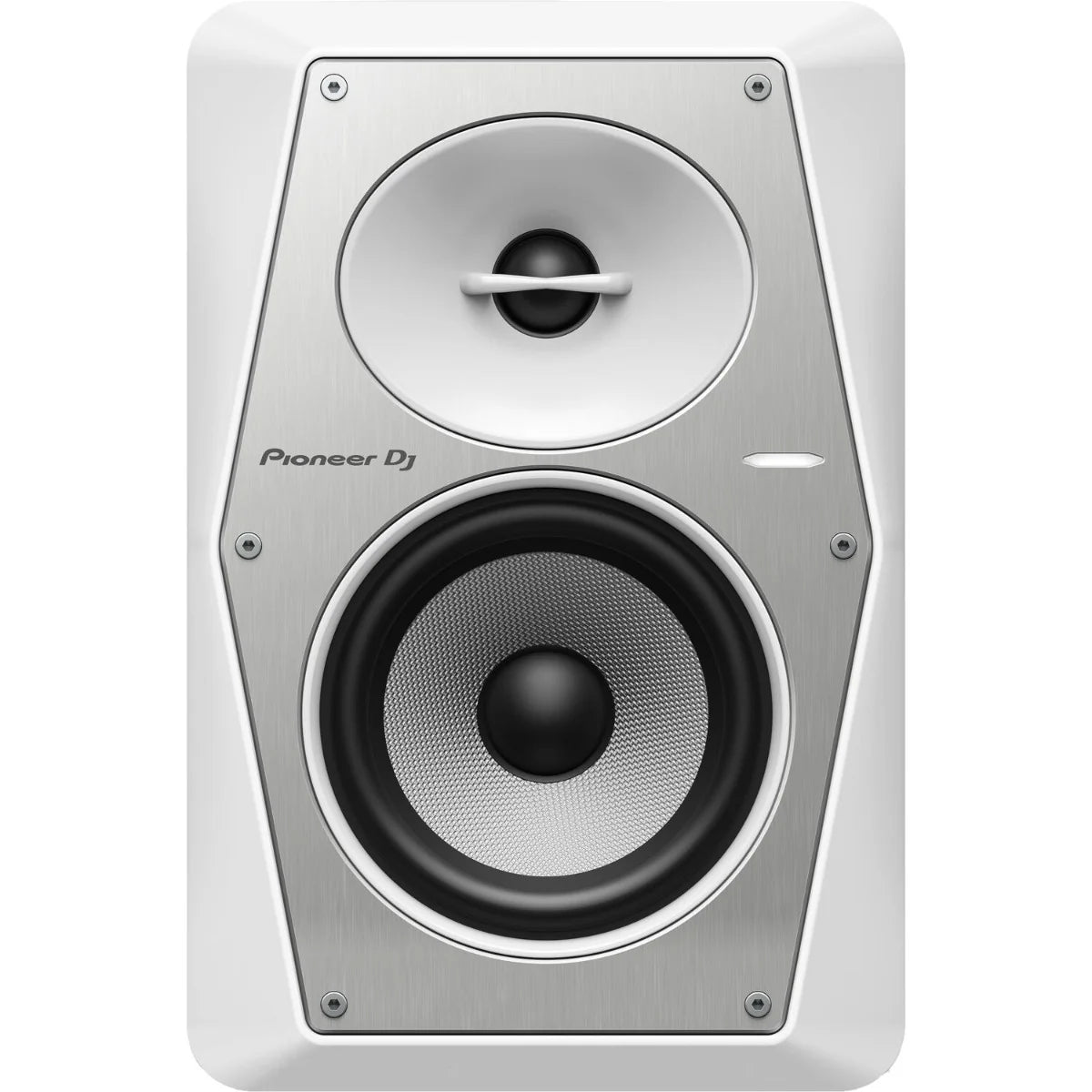 Pioneer DJ VM-50 active nearfield monitor speakers with black finish and front-facing ports, designed for professional audio monitoring.