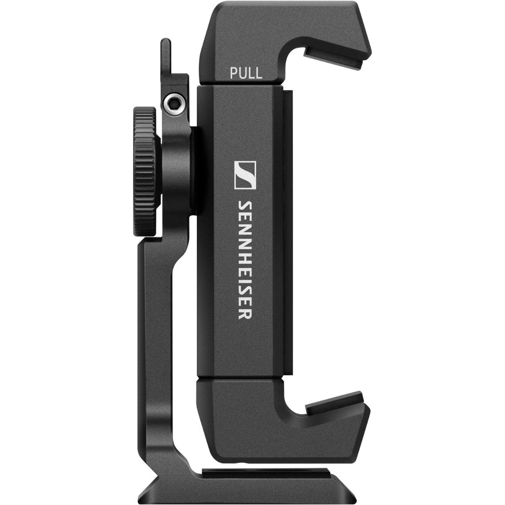 Sennheiser MKE 200 Mobile Kit with iOS and Android microphones for clear audio recording, shown with compact accessories.