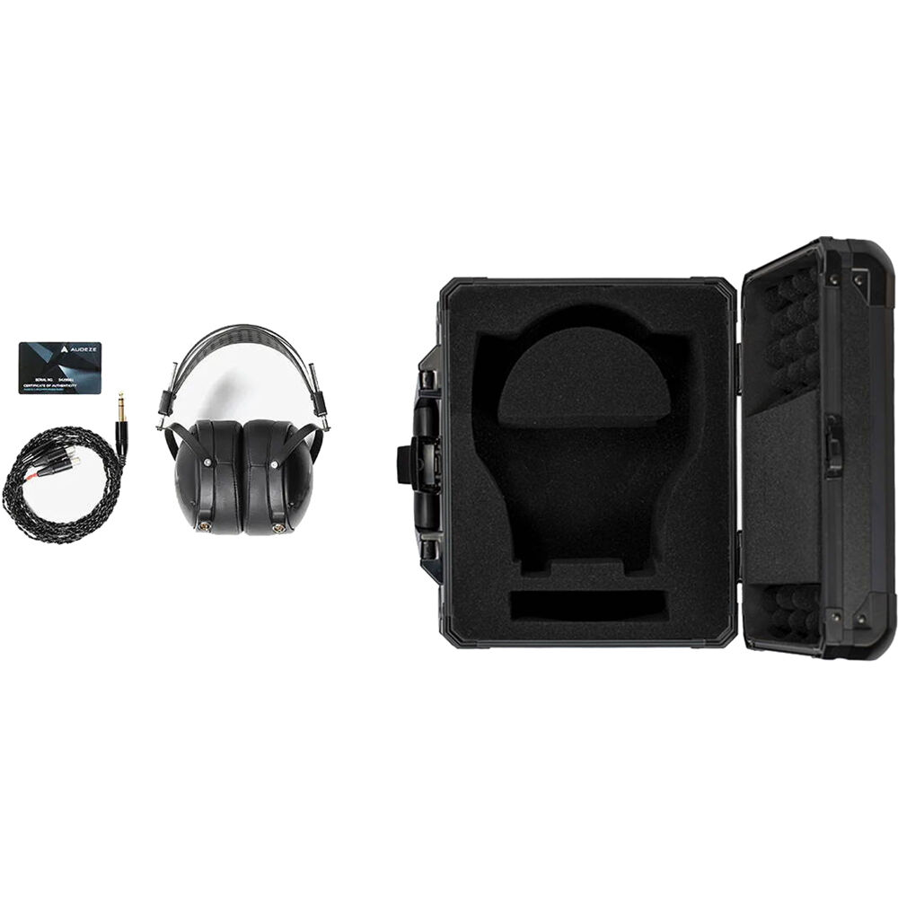 Audeze LCD-2 Classic closed-back leather-free head-fi headphones with black ear cups and headband, designed for high-quality audio.