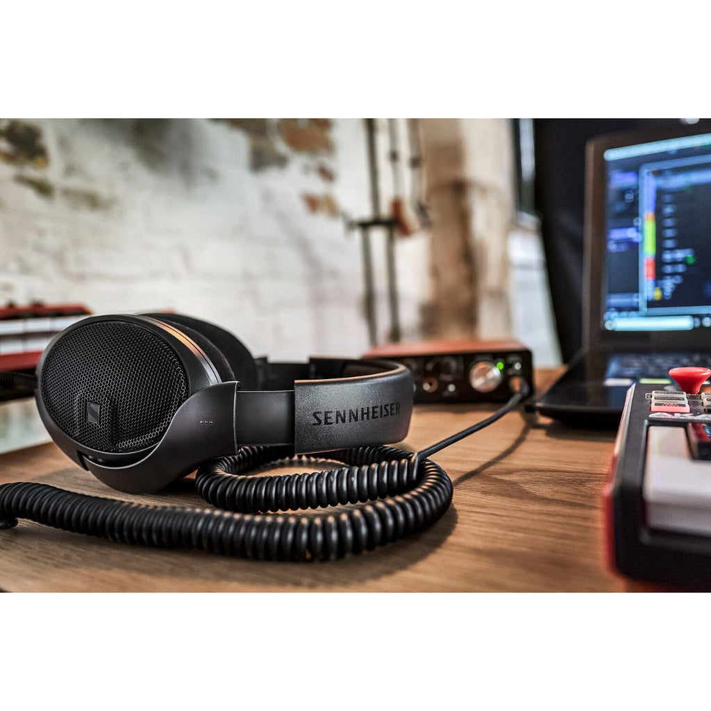 Sennheiser HD 400 Pro studio headphones with over-ear design and padded ear cups for professional audio monitoring.