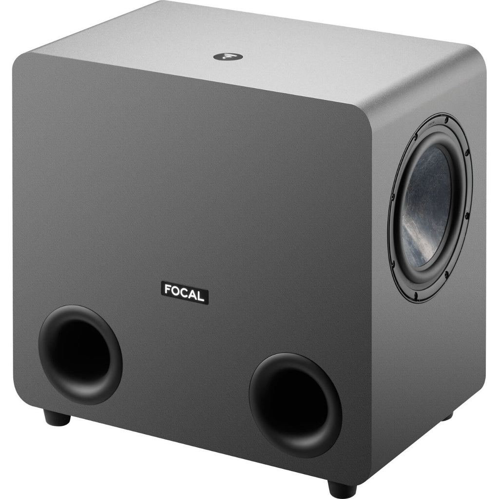 Focal Sub One subwoofer for Evo Series, compact black subwoofer with sleek design, high-performance audio equipment.