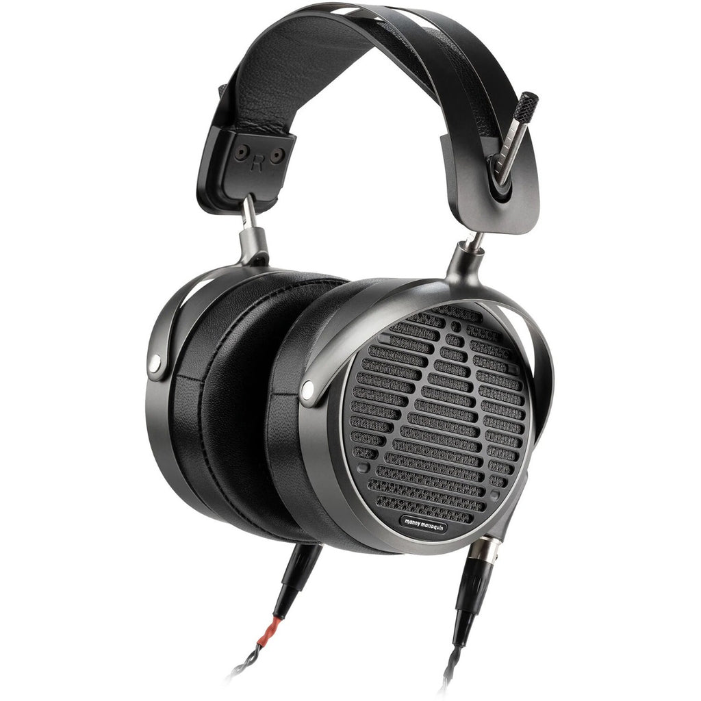 Audeze MM-500 studio headphones with over-ear design and padded ear cups, black finish, and adjustable headband.