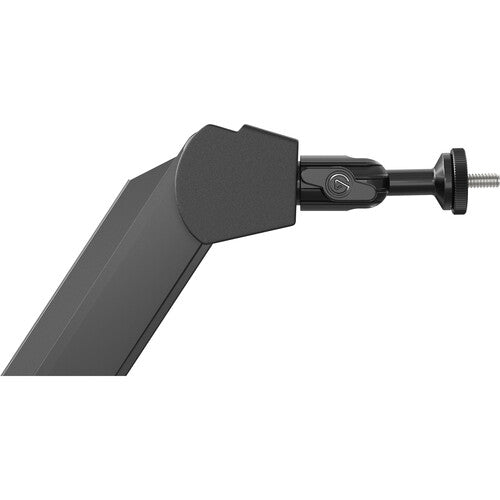 Elgato Wave microphone arm for broadcast microphones, adjustable metal boom arm with cable management, black finish.